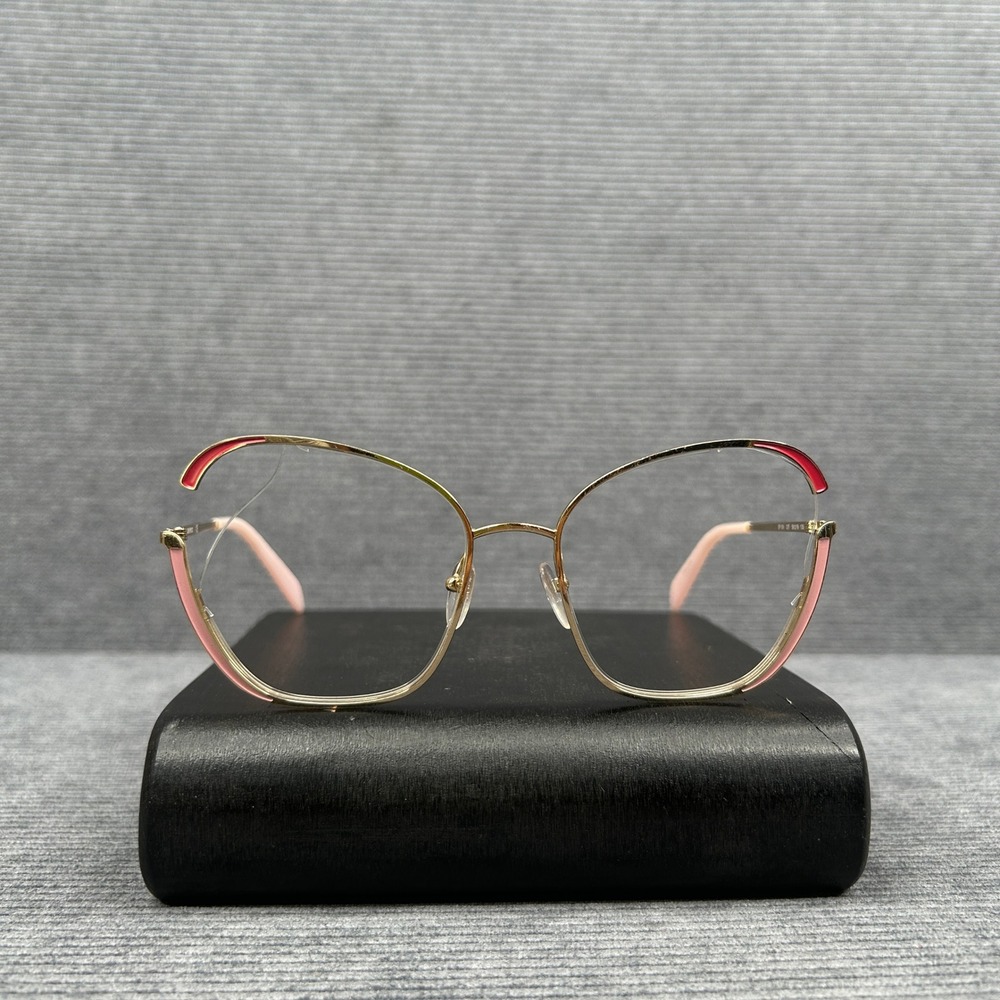 Emilio Pucci EP 131 32T Gold Pink Butterfly Eyeglass Frames 58-19-135